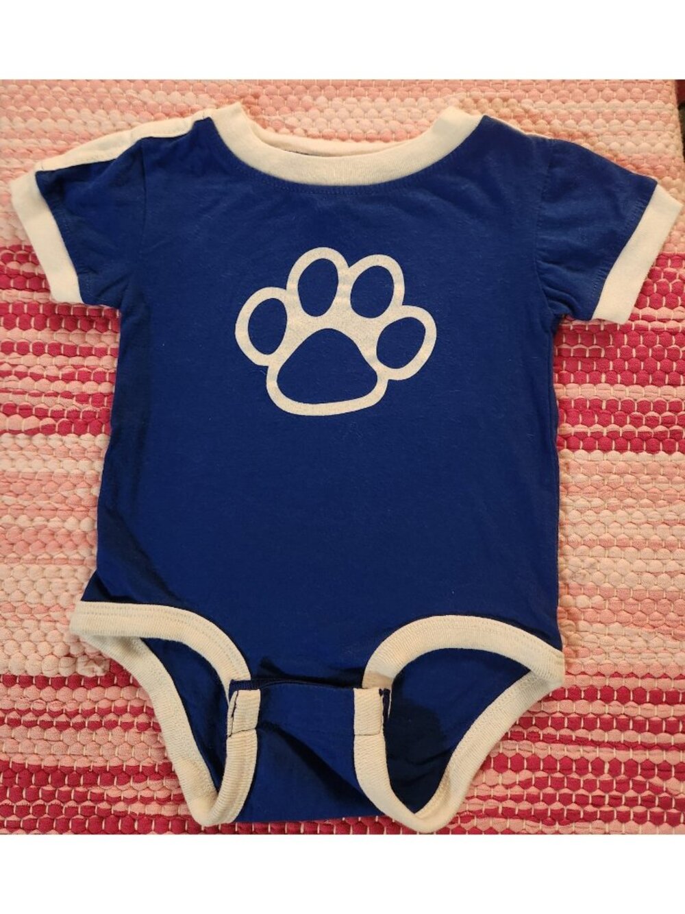 Rabbit Skins Blue University Of Kentucky Paw Print Onesie 6 Months